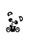 Cute Panda Sticker 20 X 24 cm