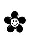 Smiling Daisy High Quality Quality Sticker 30 X 30 cm