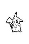Pikachu Sticker 10 X 12 cm