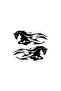 Wind-Blowing Horse High-Quality Quality Sticker Wall Decor High-Quality Quality Sticker 40 X 36 cm