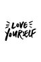 ملصق ديكور حائط Love Yourself مقاس 40 × 24 سم