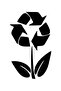Recycle Flower Sticker 30 X 48 cm