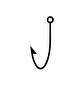 Fishing Hook Wall Decor Sticker 40 X 88 cm