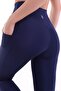 Navy Women's Pocketed Shaping / Sculpting Tummy-Control Sports Leggings - 2