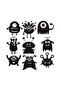 Cute Pattern Children's Room Wall Decor Quality Quality Sticker 26 X 27 cm