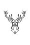 Geometric Deer Sticker A+Quality 10 X 10 cm Durable