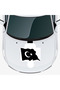 Cross Turkish Flags Car Hood Sticker 45 X 30 cm