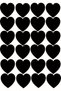 Hearts Sticker 24 Pieces 5 X 5 cm