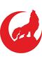 Crescent Wolf Inside Sticker 10 X 10 cm - 2