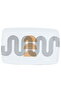 Saif Gallery Plastic Serving Platter, 34 x 25 cm, Rectangular, Sun Pattern - White - 2