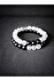 Onyx & Necef Stone Natural Stone Designed Lover Bracelet - 3