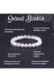 Certified Selenite Natural Stone Bracelet 8 Mm - B804