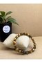 YELLOW TURNING EYE NATURAL STONE BRACELET 8MM