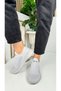Casual Unisex Ice Grey Sneaker Slip-On Breathable Lightweight Laceless Flexible Sports Shoes 041F - 6