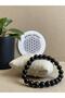Black Tourmaline Natural Stone Bracelet Sealed 8mm - 2