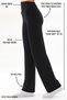 Women's Viscose T-Shirt & Trousers Set-Black - 9