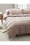 Mona Çift Kişilik Comforter Set - Pudra - 2