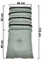 Gray Car Seat Back Cushion Lumbar Support Sitting Cushion Orthopedic Cushion - 7