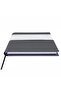 دفتر ملاحظات موسيقي (مفتاح يسار بأربعة خطوط مقطوعة) + مخطط متعدد الألوان 100% صناعة يدوية (A/5) - 3