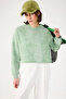 Washable Basic Crop Sweatshirt