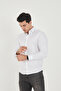 Satin Cotton Lycra Hidden Button Slim Fit Men's Shirt
