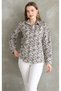 Women's Shirt Relaxed Cut Regular Color Casual Shirt New Model - 3