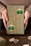 Green Background and Mosque Blessed Lamps Tag Blessed Days Lamp Sticker - 2