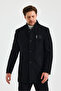 Men's Black Color Cashew Coat - 4