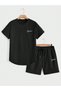 Unisex Drawing Sing. Design Oversized Printed Top and Bottom Shorts - T-Shirt and Shorts Set Summer - 2