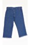 Wide-Leg Girls' Denim Jeans Blue - 5