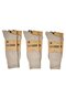 100% Organic Cotton Beige Socket Men's Socks 6 Pairs - 3