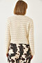 Women's Ecru Front Gathered Knitwear Sweater 20246944 - 6