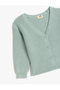 V-Neck Buttoned Long Sleeve Basic Knitwear Cardigan - 3