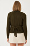 Women's Forest Green Knitwear Double Set 20247577 - 7