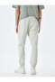 Canvas Cotton Waist Lace-Up Chino Pocket Detailed Jogger Pants - 4