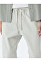 Canvas Cotton Waist Lace-Up Chino Pocket Detailed Jogger Pants - 5