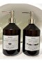 Amber 500 ml Plastic 2-Piece Liquid Soap Dispenser & Dishwashing Liquid Dispenser - 4