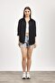 Black Double Pocket Oversize Long Basic Shirt - Tcr-6256A - 8