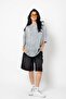 "V2" Dimension Printed Animal Pattern 24/1 Oversize Unisex Washable White Tshirt - 3