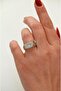 North Star Detailed Sparrow Finger Ring Lightweight Curved Quadrilateral Ring with Adjustable North Star - 3