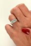 North Star Detailed Sparrow Finger Ring Lightweight Curved Quadrilateral Ring with Adjustable North Star - 2