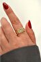 North Star Detailed Sparrow Finger Ring Lightweight Curved Quadrilateral Ring with Adjustable North Star - 7