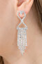 Women's Infinity Detailed Dangle Zircon Stone Rafaela Model Elegant Engagement Wedding Party Henna Prom - 6