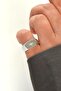 North Star Detailed Sparrow Finger Ring Lightweight Curved Quadrilateral Ring with Adjustable North Star