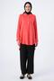 Pomegranate Flower-Shirt Neck Half-Plate Slit Long Back Tunic - 2