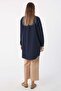 Navy-Large Size Shirt Tunic - 4