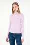 Women's Pink Stand Collar Sweatshirt 50292421-Vr041 - 3