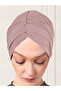 Plain Drawstring Practical Hijab Bonnet - Light Mink - 4