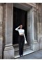 Women's High Waist Recovery Button Spanish Leg Palazzo Pants - 7