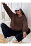Women's Brown Urban Lifestyle Printed Hooded Hoodie Sweatshirt - 2